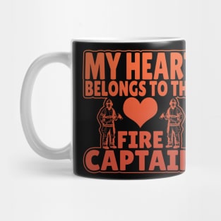 My Heart Belongs to the Fire Captain Mug